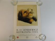 A hand signed Robert Lenkiewicz Retrospective exhi