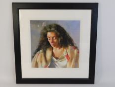 A limited edition framed Robert Lenkiewicz print "