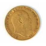 A 1904 Edward VII half gold sovereign