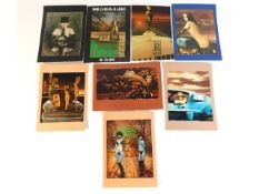 Eight Bob Carlos Clarke erotica postcards, 8.25in