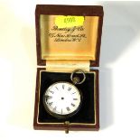 A silver pocket watch a/f