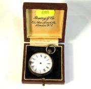 A silver pocket watch a/f