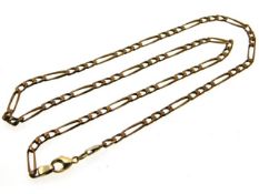A 9ct gold chain, 10.4g, 20in long