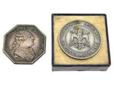 A Royal silver token, Louis XVI Conventus Cleri Ga