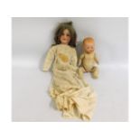 Two antique Armand Marseille porcelain headed doll