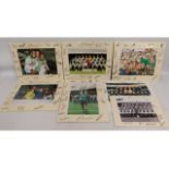 Seven mounted & signed photographs of Plymouth Arg