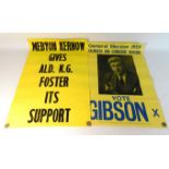 Two mid 20thC. Mebyon Kernow political posters, 30
