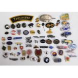 A quantity of mixed badges including two Woman's I