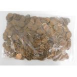 A quantity of 20thC. copper coinage, approx. 1830g