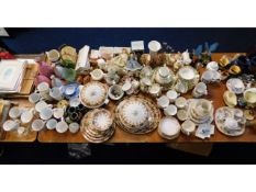 A large quantity of mixed ceramics including a qua
