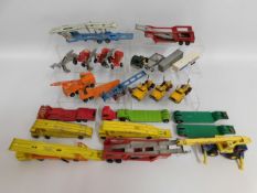 A quantity of mixed play worn diecast model vehicl