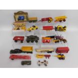 A quantity of mixed play worn diecast model vehicl