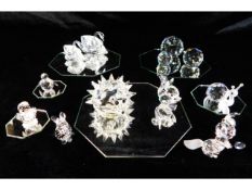 A small selection of mostly Swarovski crystal anim