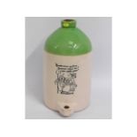 A Coates Somerset cider stoneware flagon with gree