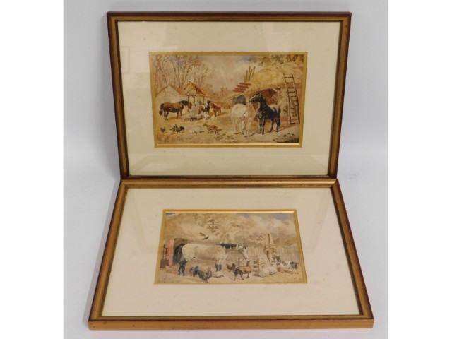 A framed pair of J. F. Herring (b.1815 or 1820 - d