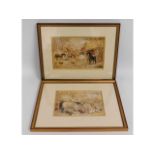 A framed pair of J. F. Herring (b.1815 or 1820 - d
