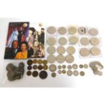 A quantity of mixed coinage including 40.2g of pre