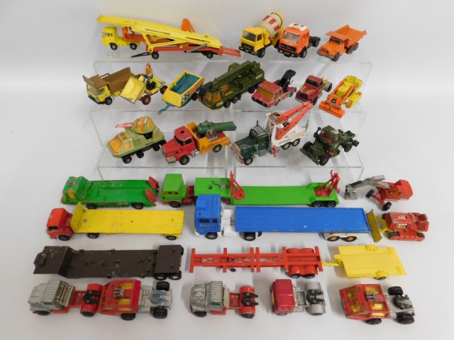 A quantity of mixed play worn diecast model vehicl