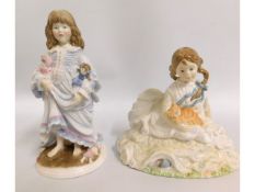 Two limited edition Royal Worcester figurines, Lul