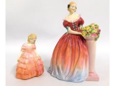 Two Royal Doulton figurines, Roseanna & Rose, tall