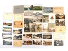A quantity of vintage postcards including eight of Dartmoor prison including punishment by whipping,