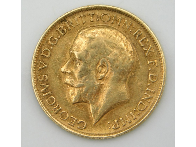 A 1912 George V full gold sovereign