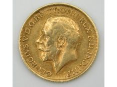 A 1912 George V full gold sovereign