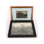 Theodore Rousseau (1812-1867), two framed pencil sketches, largest 11.375in x 8.25in