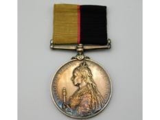 A Queens Sudan medal awarded to 4198 L-Sgt J. Avery I-R War. R