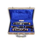 A cased Boosey & Hawkes "Regent" clarinet, inscribed S. F. Yanch 1949