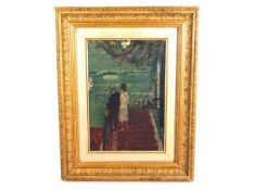 Walter Sickert (1860-1942), oil on panel, signed SICKERT to verso & faintly titled "In The Bedford",