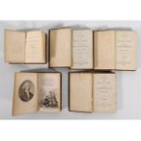 Three books on the Poems of Ossian, Vol I, II & III, 1796 twinned with Burns Poetical Works 1841 & G