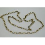 A 9ct gold belcher chain, 21in long, 3.8g