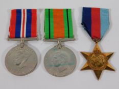 A WW2 medal set won by Charles Sorrie of the RAF including war medals, France & Germany star & 1939-