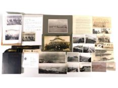 A quantity of mixed ephemera & photographs & other wartime related items including HMS Tarantula in