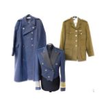 British military related dress including tunic & long coat