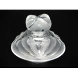 A Lalique crystal scent bottle, 2.5in high x 2.875in wide