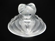 A Lalique crystal scent bottle, 2.5in high x 2.875in wide