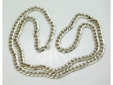 A .925 silver chain, 31.5in long, 51.2g