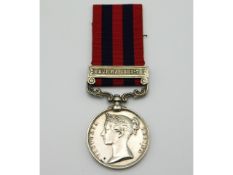 A Victorian Indian Service medal with Burma 1885-7 bar won by 1631 Pte. T. Read 2 BN. Hamps. R