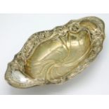 A sterling silver dish of decorative form by Gorham Manufacturing Co. 130g,