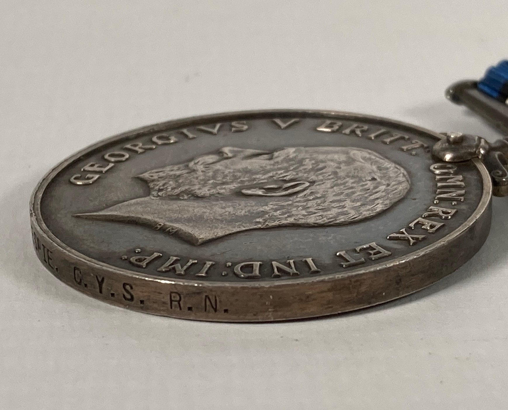 A pair of WW1 medals: War medal 1777810 J. B. Gillespie C.Y.S. RN & For Meritorious Service 177810 J - Image 4 of 10