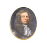 Thomas Flatman (1637-1688), an oil on copper miniature portrait of General George Monck, 1st Duke of