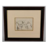 Maurice Ménardeau (1897-1977), a pencil sketch, image size 6.75in x 4.75in