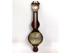 A George III Thomas Jones of 21 Oxendon Street, London mahogany barometer, formerly owned by Nichola