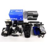 A Zenza Bronica ETRsi camera & accessories