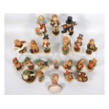 A quantity of Goebel Hummel figures, some a/f