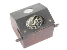 A cased Yacht compass, 3.625in wide