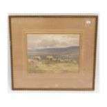 A framed Charles E. Brittan watercolour of Dartmoo