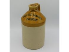A Dellers Limited, Paignton, stoneware flagon, 9in
